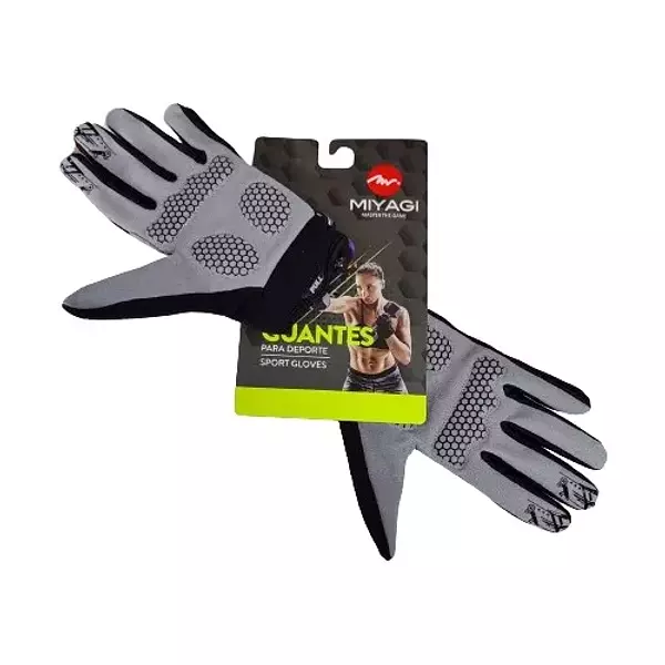 Guante Miyagi Sport Dedo Largo Para Multideportes Fitness