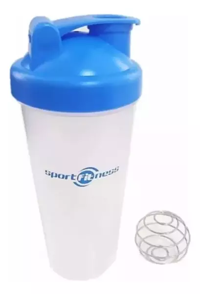 Termo Botella Shaker Con Mezclador Sportfitness 600ml Gym